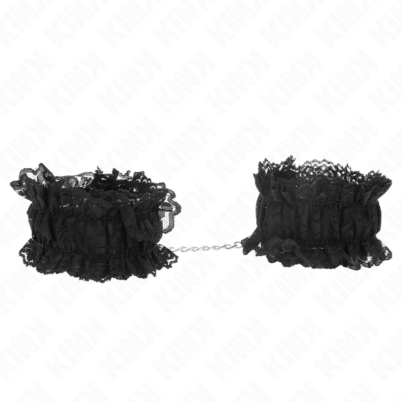 Attache-poignets élastiques en dentelle noire — KINK WRIST RESTRAINT