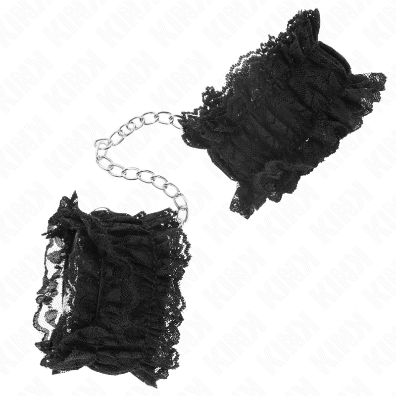 Attache-poignets élastiques en dentelle noire — KINK WRIST RESTRAINT