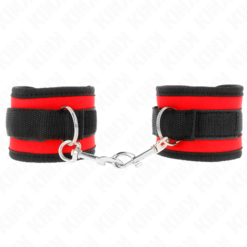 Poignets ajustables en nylon rouge et noir modèle 2 — KINK WRIST RESTRAINT