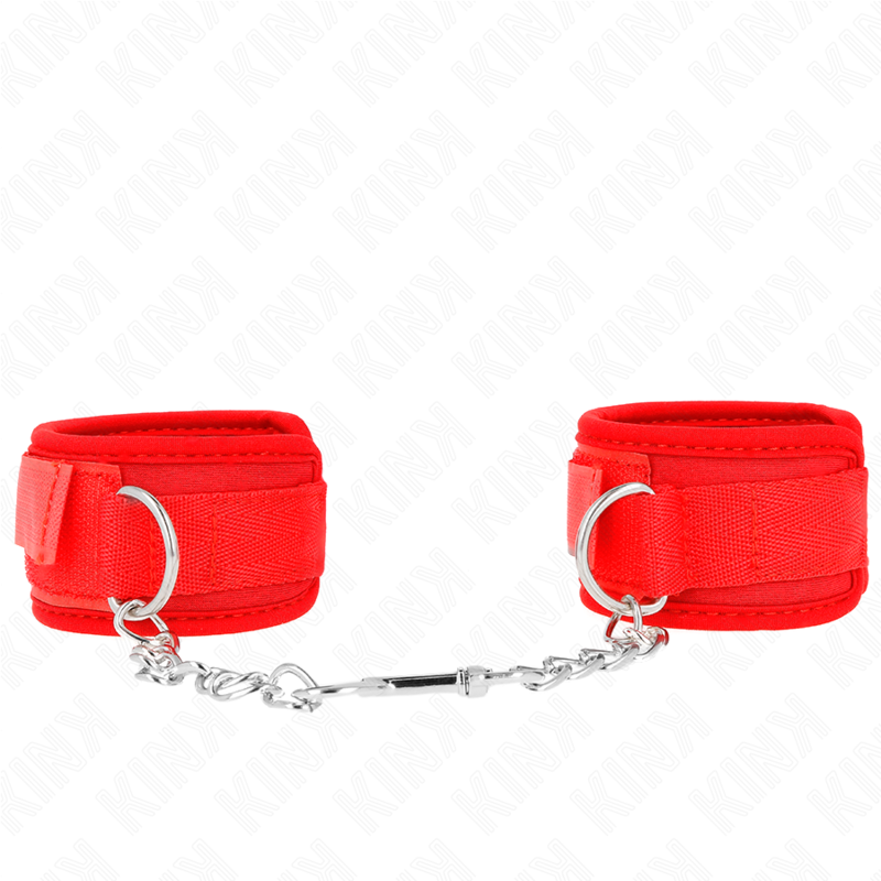 Poignets de contention en néoprène rouge — KINK