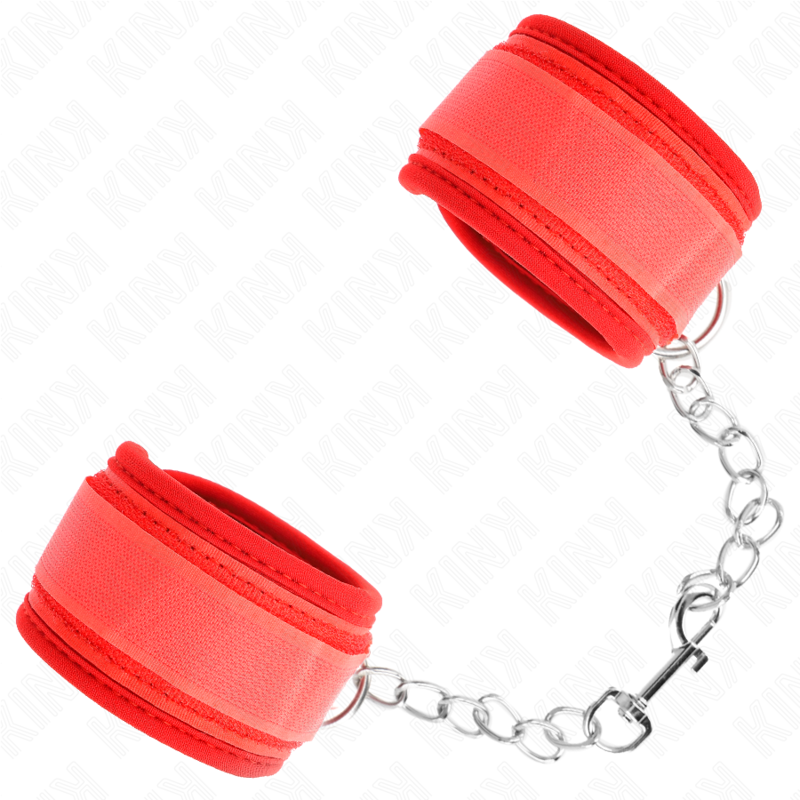 Poignets de contention en néoprène rouge — KINK