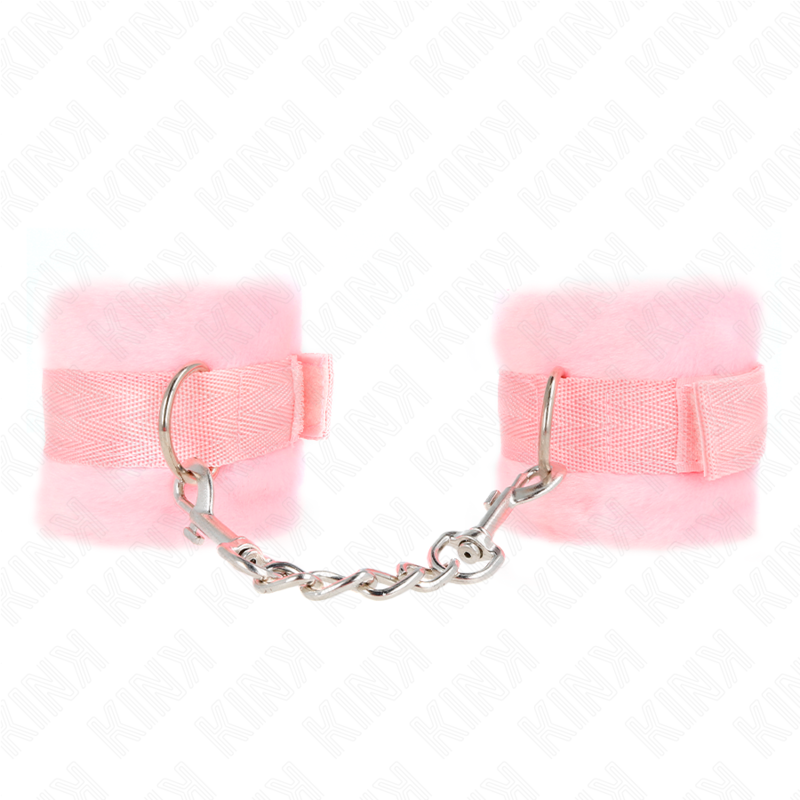 Manchettes débutant en fourrure rose — KINK WRIST RESTRAINT