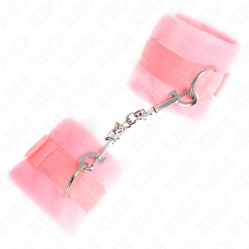 Manchettes débutant en fourrure rose — KINK WRIST RESTRAINT