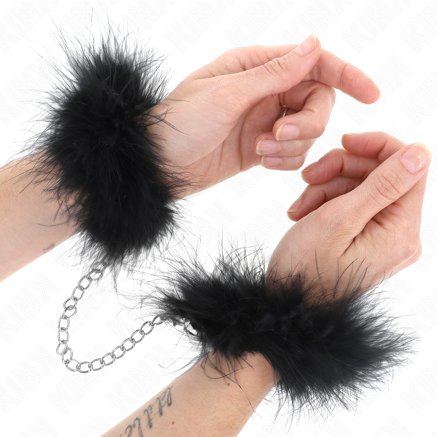Manchettes mini plume luxueuses — KINK WRIST RESTRAINT