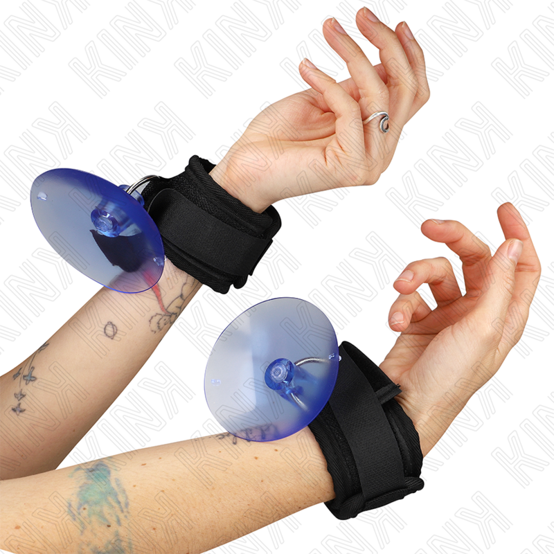 Appui-poignets à ventouse réglables noir — KINK WRIST RESTRAINT