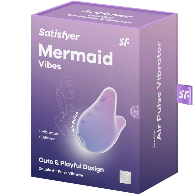 Vibromasseur sirène à impulsion d'air double stimulation — SATISFYER AIR PULSE