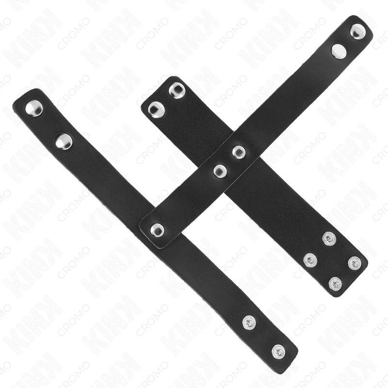 Verstellbare Leder-Penis-Käfig mit Balltrenner — KINK RING POWER