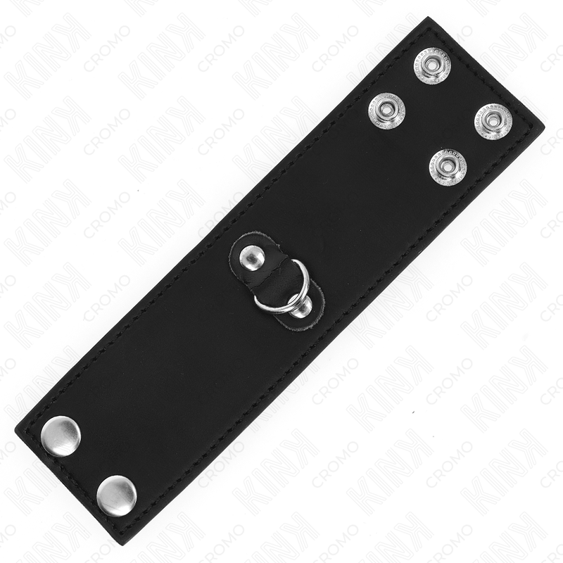 Anneau pénien en cuir à fermeture pression — KINK RING POWER