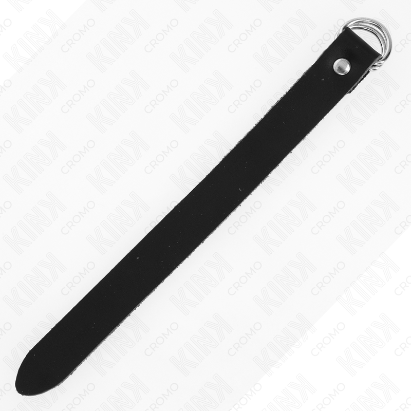 Anneau pénis en cuir avec fermeture à pression 22 x 2 cm — KINK RING POWER