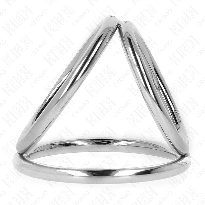 Anel peniano de metal triplo cromo ajustável — KINK RING POWER