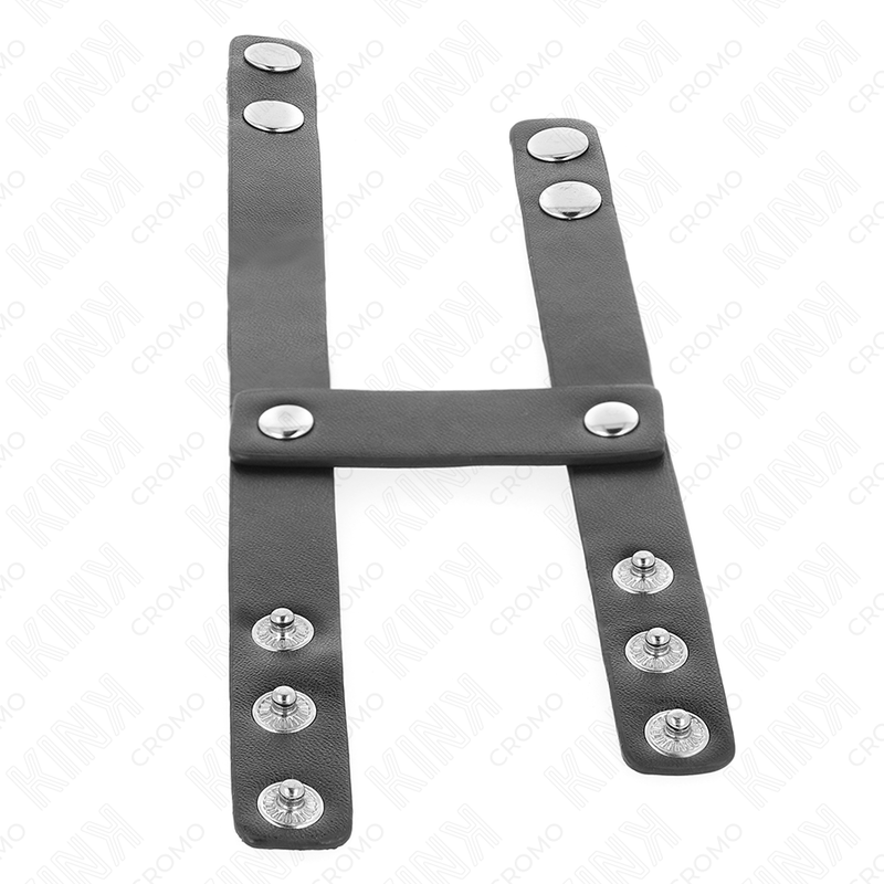 Anneau pénis double en cuir réglable — KINK RING POWER