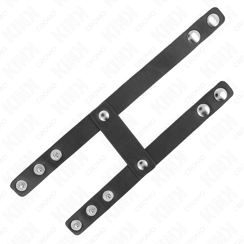 Anneau pénis double en cuir réglable — KINK RING POWER