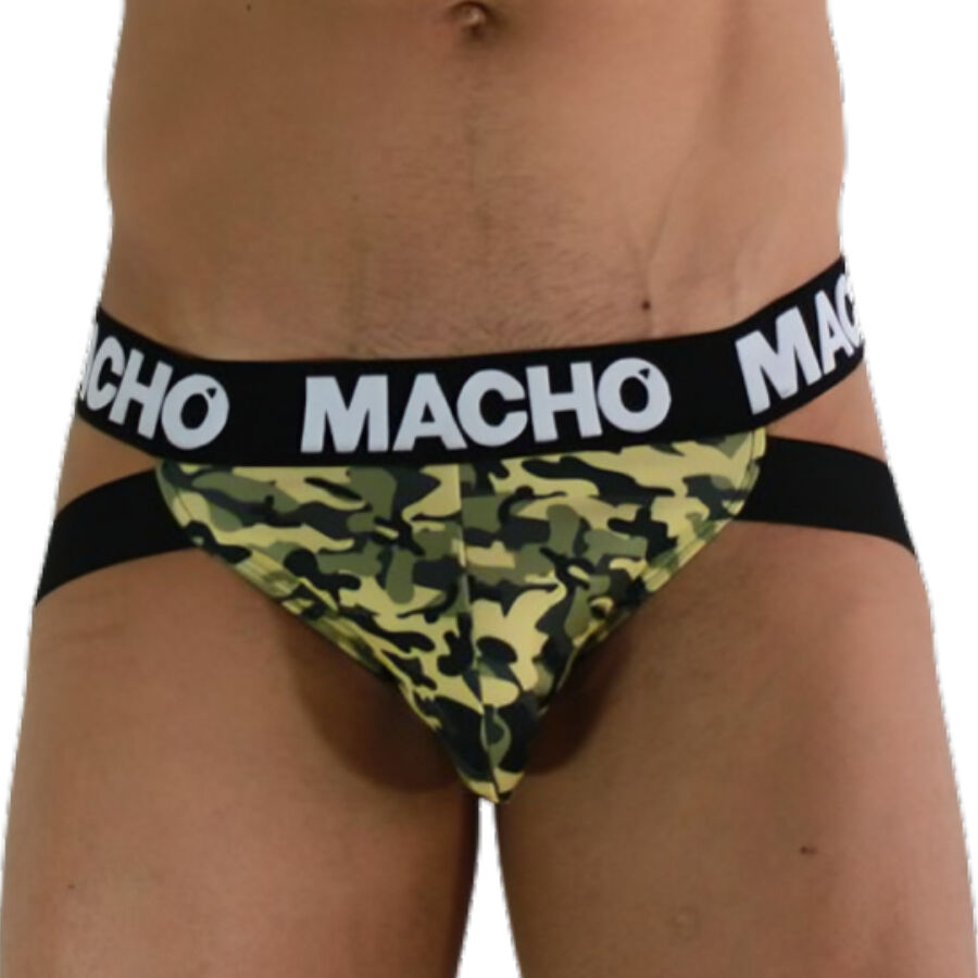 Jockstrap militaire vert maintien anatomique — MACHO UNDERWEAR