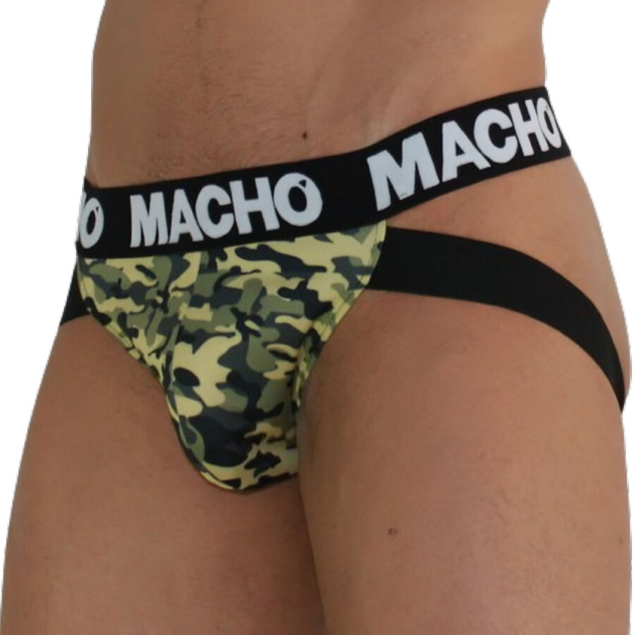 Jockstrap militaire vert maintien anatomique — MACHO UNDERWEAR