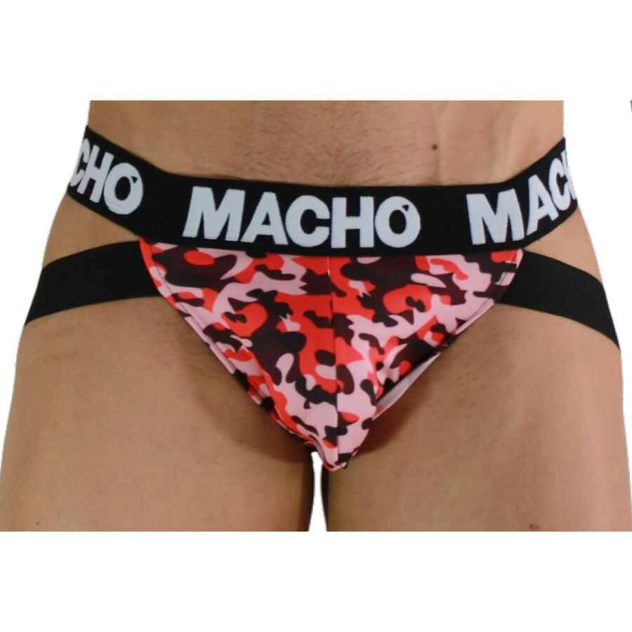 Jockstrap militaire rouge maintien sublimé — MACHO UNDERWEAR