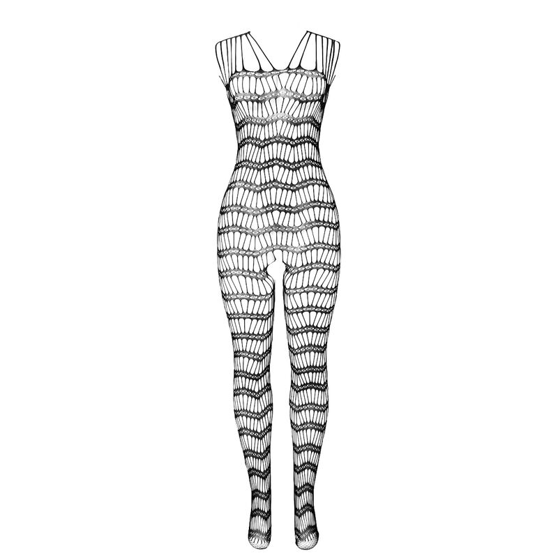 Bodystocking résille ouvert à bretelles épaules — SUBBLIME BODYSTOCKINGS