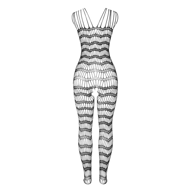 Bodystocking résille ouvert à bretelles épaules — SUBBLIME BODYSTOCKINGS