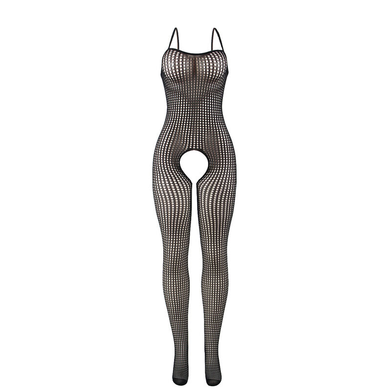 Bodystocking en résille élastique noir sans entrejambe — SUBBLIME BODYSTOCKINGS