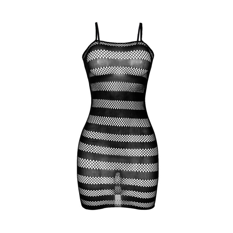 Bodystocking résille à rayures noires — SUBBLIME DRESSES