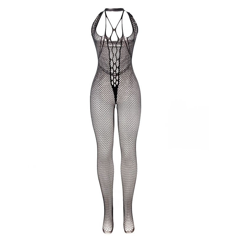 Body longo de rede com alças — SUBBLIME BODYSTOCKINGS