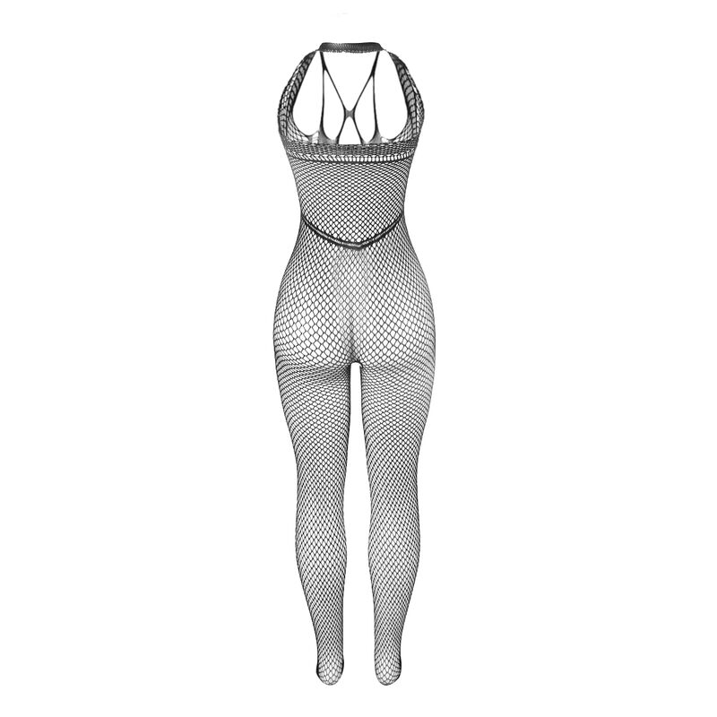 Body longo de rede com alças — SUBBLIME BODYSTOCKINGS