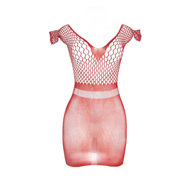 Robe courte en crochet rouge taille unique — SUBBLIME DRESSES