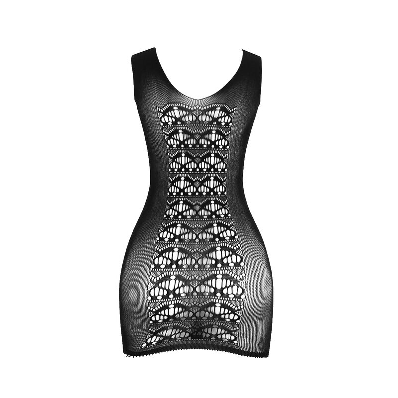 Robe en résille élastique noire taille unique — SUBBLIME DRESSES
