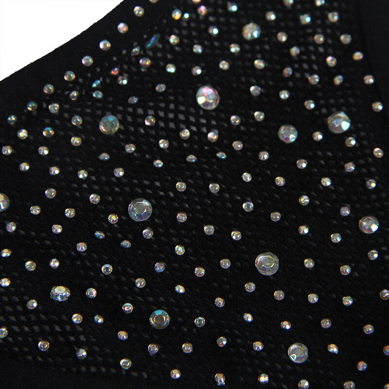 Body en résille sexy avec gants et détails diamants — SUBBLIME BODYSTOCKINGS