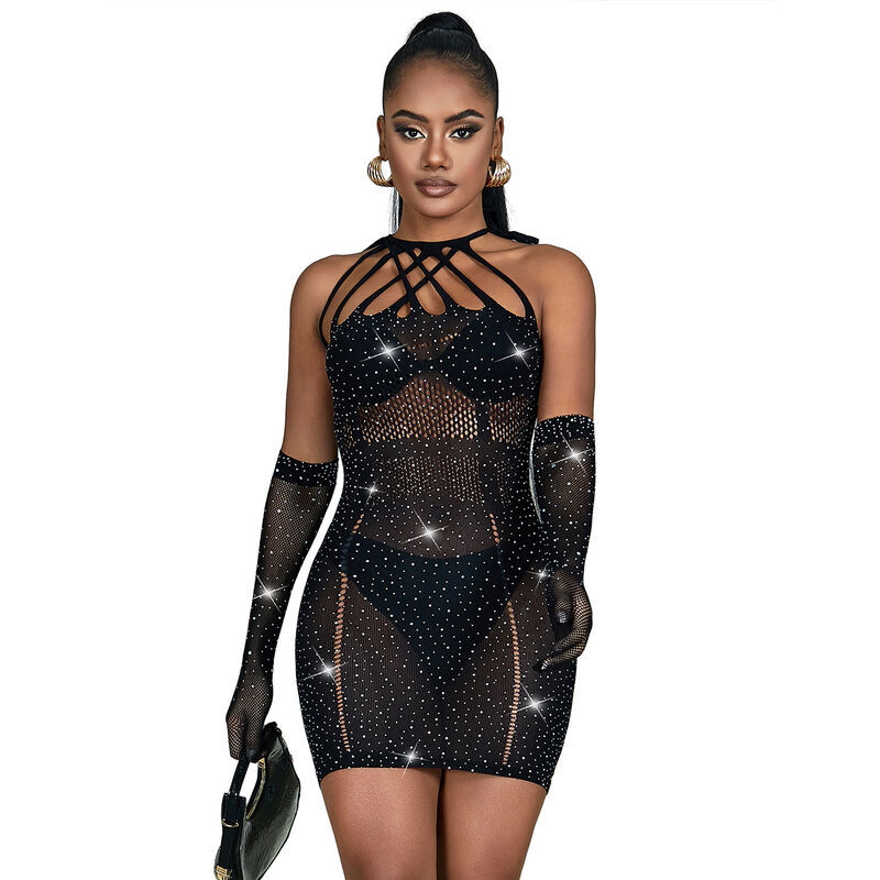 Body résille scintillant noir — SUBBLIME DRESSES