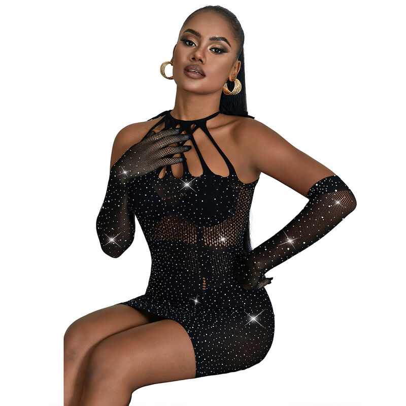 Body résille scintillant noir — SUBBLIME DRESSES