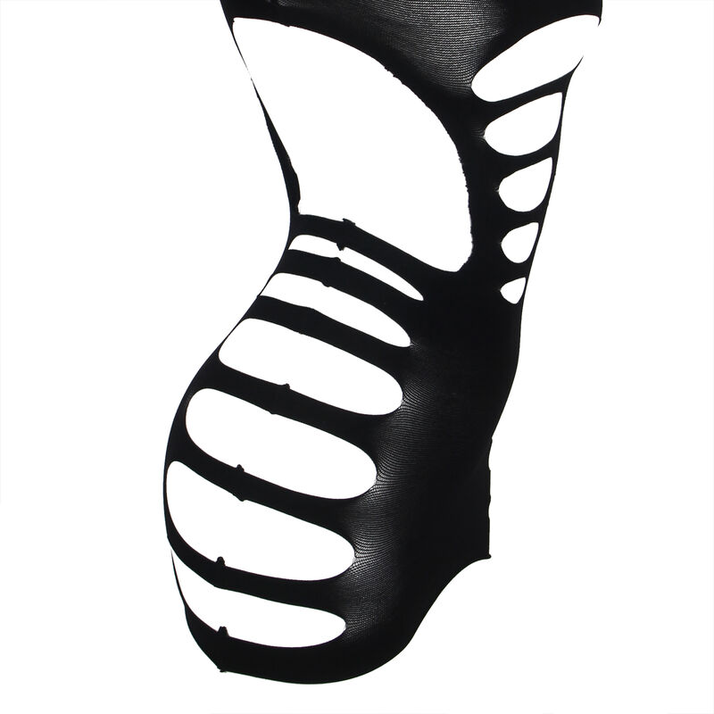 Robe résille élastique manches longues noire — SUBBLIME DRESSES