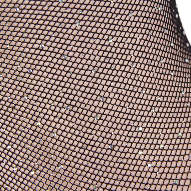 Body résille brillant à épaules dénudées manches longues — SUBBLIME BODIES