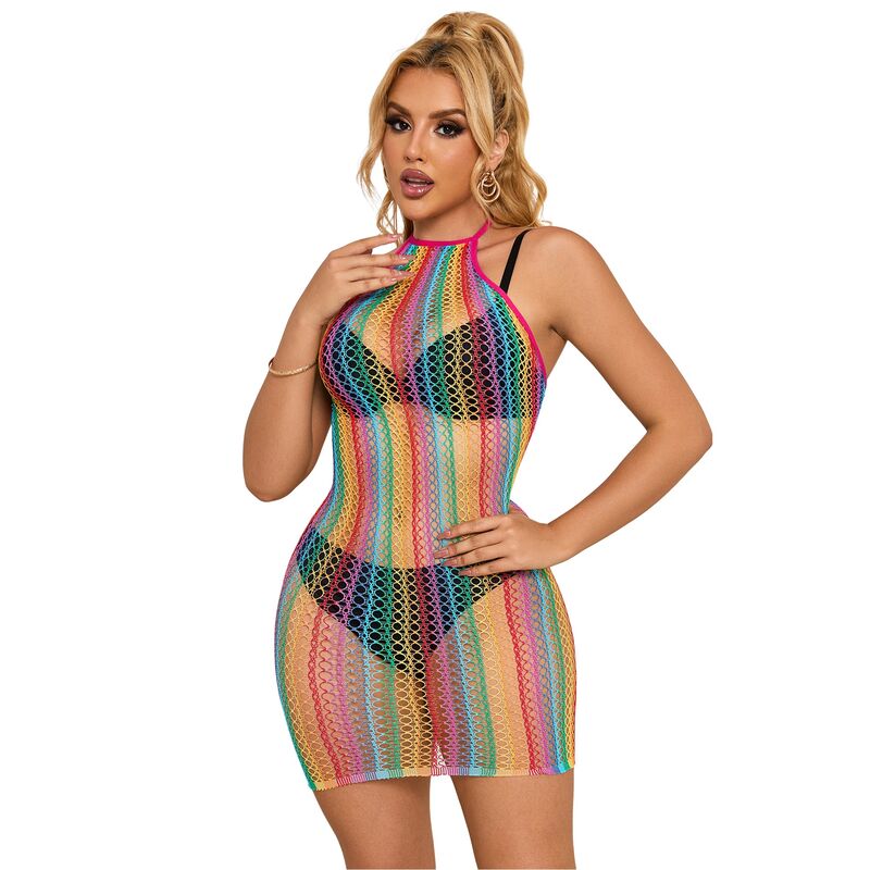 Robe résille arc-en-ciel — SUBBLIME DRESSES