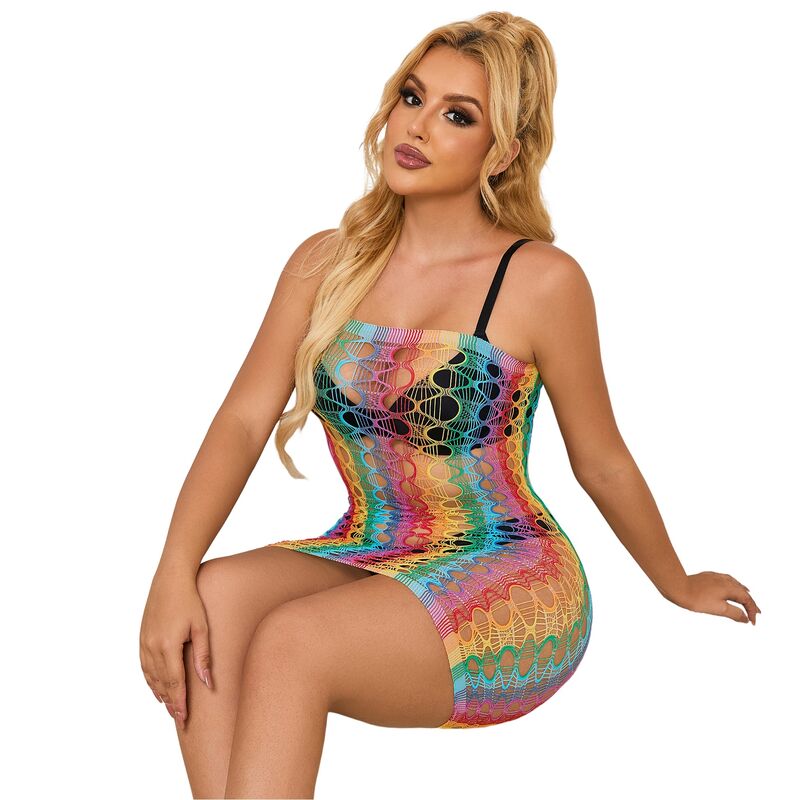 Body de renda arco-íris ombros nus — SUBBLIME DRESSES