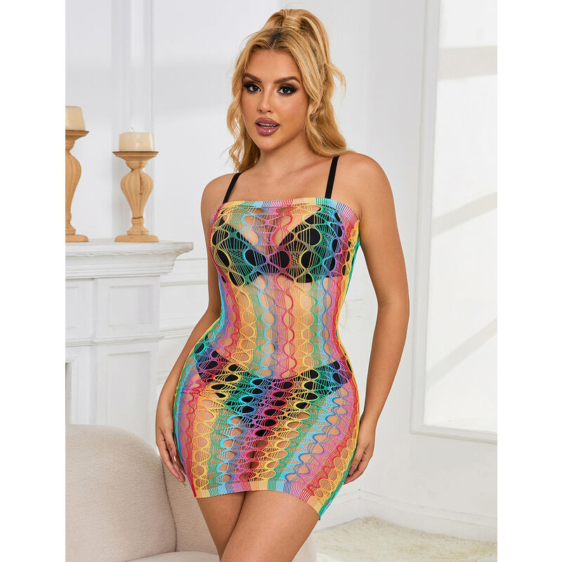 Body de renda arco-íris ombros nus — SUBBLIME DRESSES