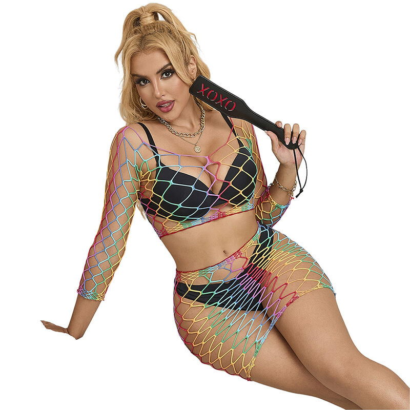Ensemble deux pièces en maille arc-en-ciel — SUBBLIME SETS