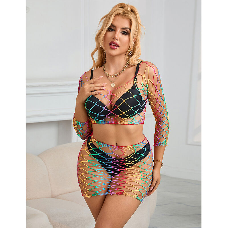 Ensemble deux pièces en maille arc-en-ciel — SUBBLIME SETS