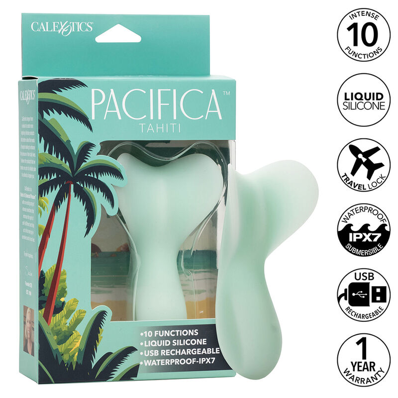 Masseur vibrant intégral 10 fonctions Pacifica Tahiti Aqua — CALEXOTICS