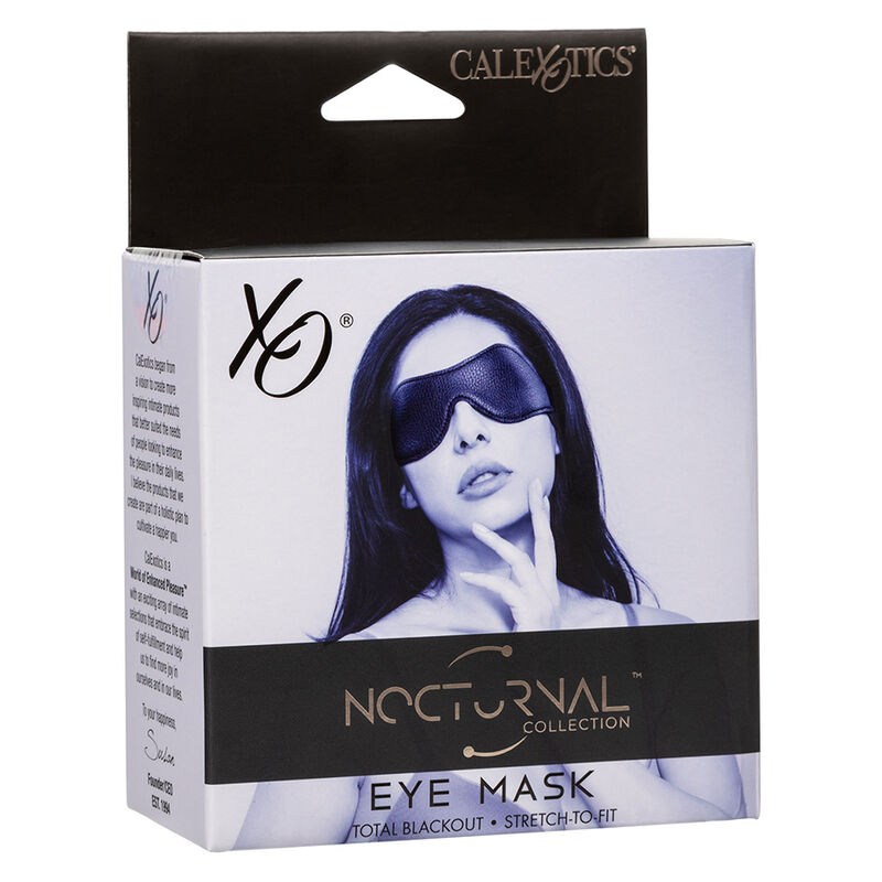 Masque sensoriel pour les yeux en cuir noir — CALEXOTICS