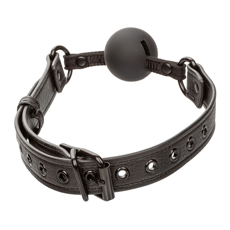 Bâillon à boule en silicone noir — CALEXOTICS