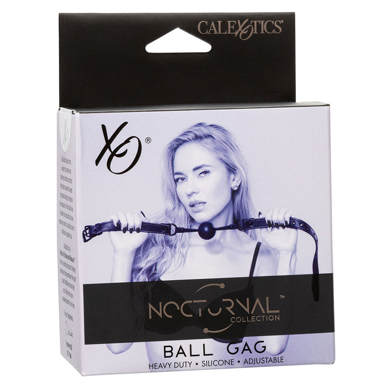 Bâillon à boule en silicone noir — CALEXOTICS