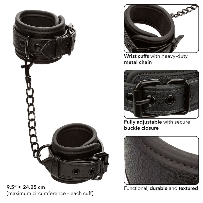 Poignets Nocturnal en cuir réglables — CALEXOTICS
