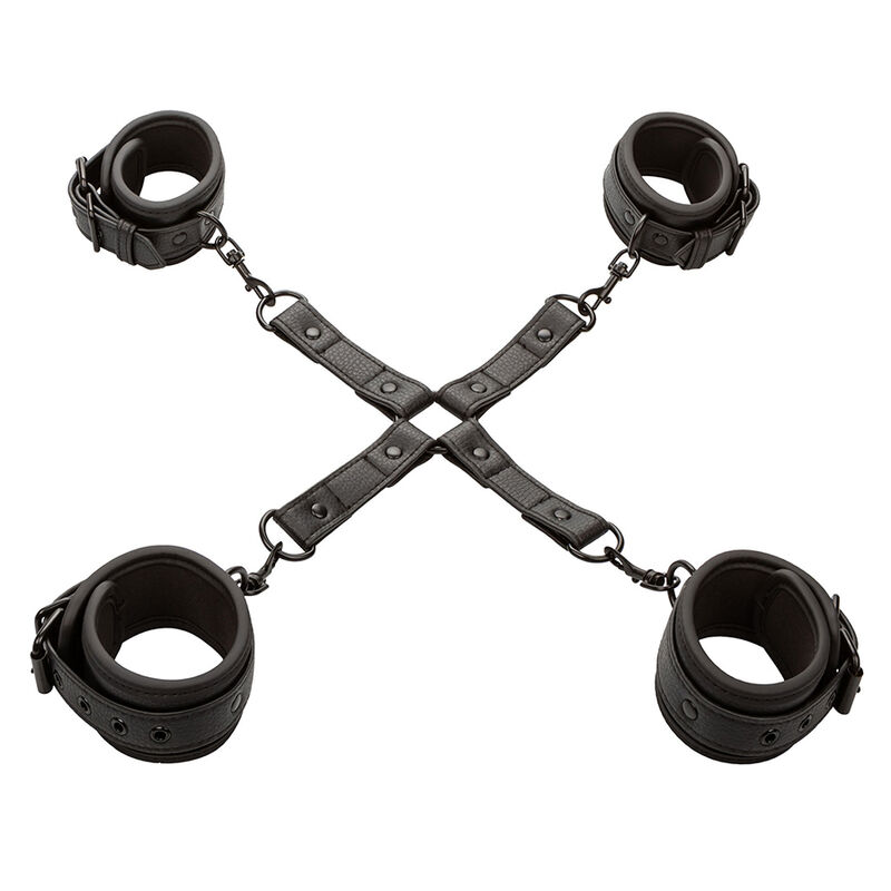 Hog Tie réglable avec connecteur, noir — CALEXOTICS