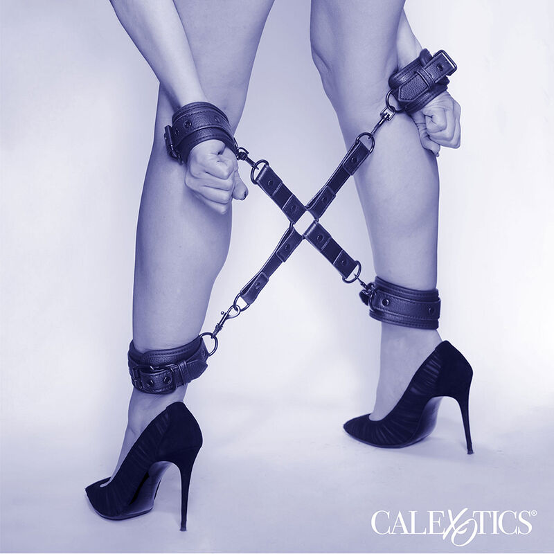Hog Tie réglable avec connecteur, noir — CALEXOTICS