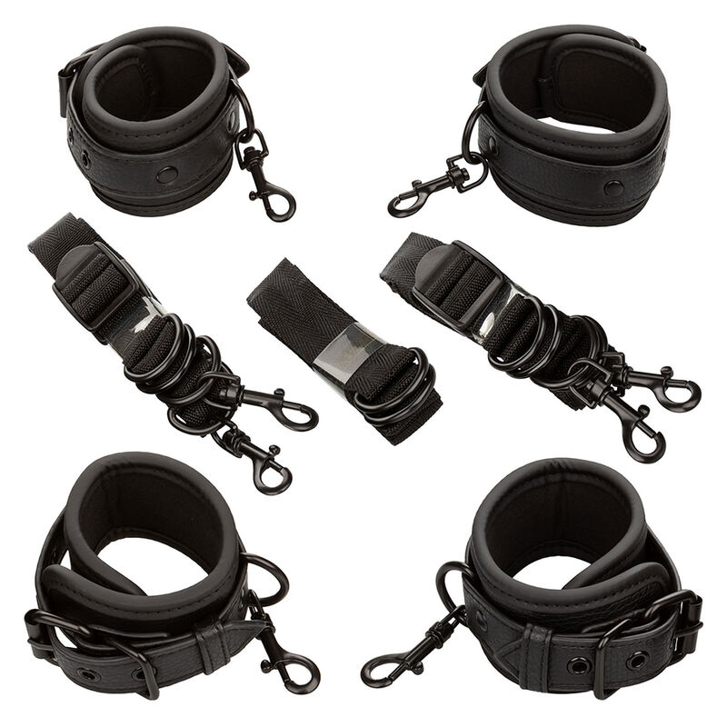 Ceinture de lit réglable Nocturnal en cuir noir — CALEXOTICS