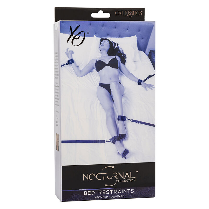 Ceinture de lit réglable Nocturnal en cuir noir — CALEXOTICS