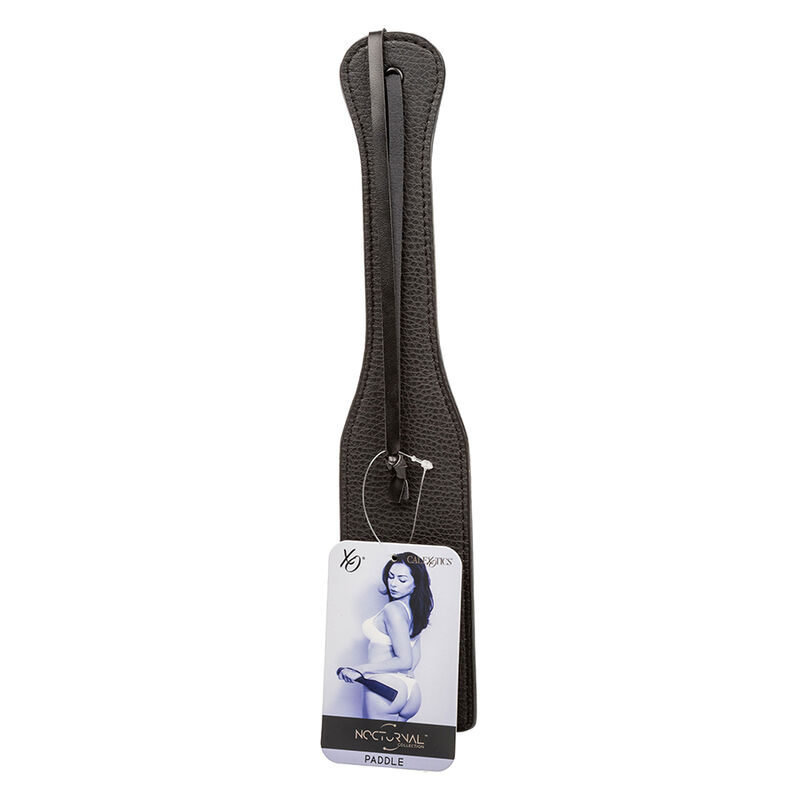 Pagaie de fessée en cuir noir Nocturnal — CALEXOTICS