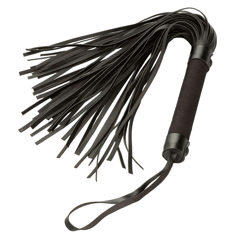Fouet nocturne en cuir noir — CALEXOTICS