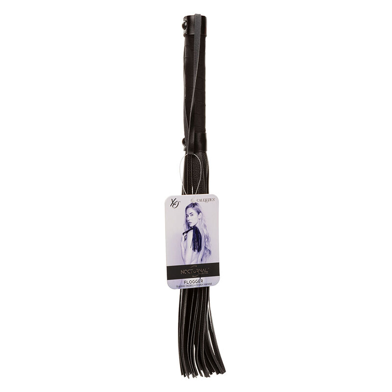 Fouet nocturne en cuir noir — CALEXOTICS