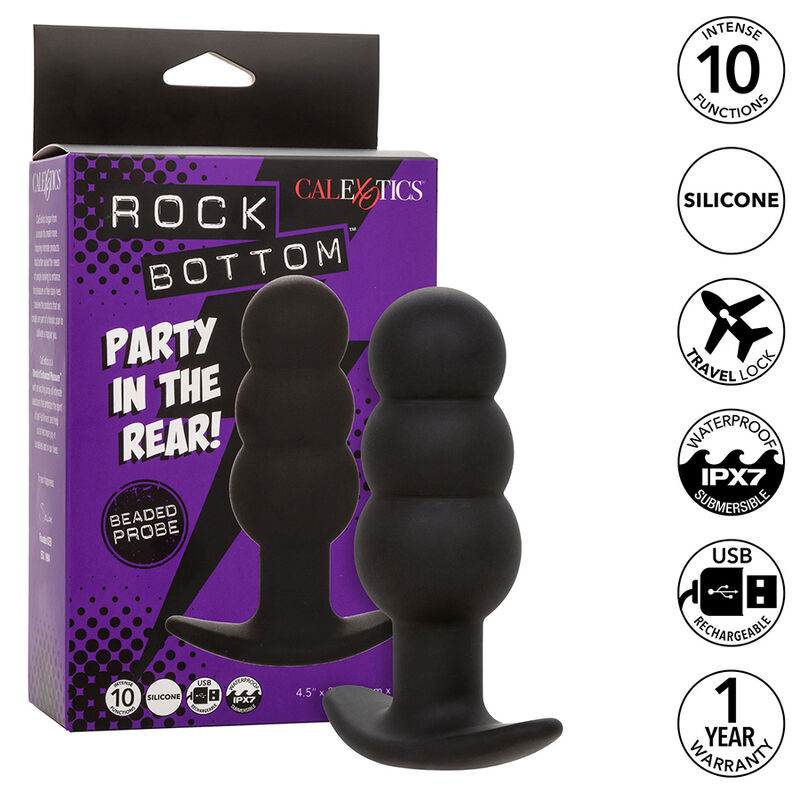 Plug anal perlé vibrant 10 modes — CALEXOTICS